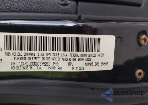 2013 Dodge Durango Crew from USA, damaged, VIN 1C4RDJDG6DC675266